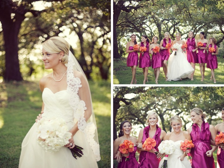 Pink & Orange Whimsical Wedding via TheELD.com