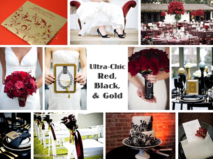 {Inspiration Board} Ultra-Chic Red, Black, & Gold