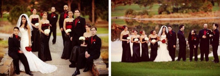 Elegant Black & Red Florida Wedding via TheELD.com