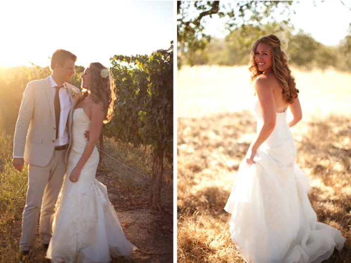 Rustic California Vineyard Wedding via TheELD.com