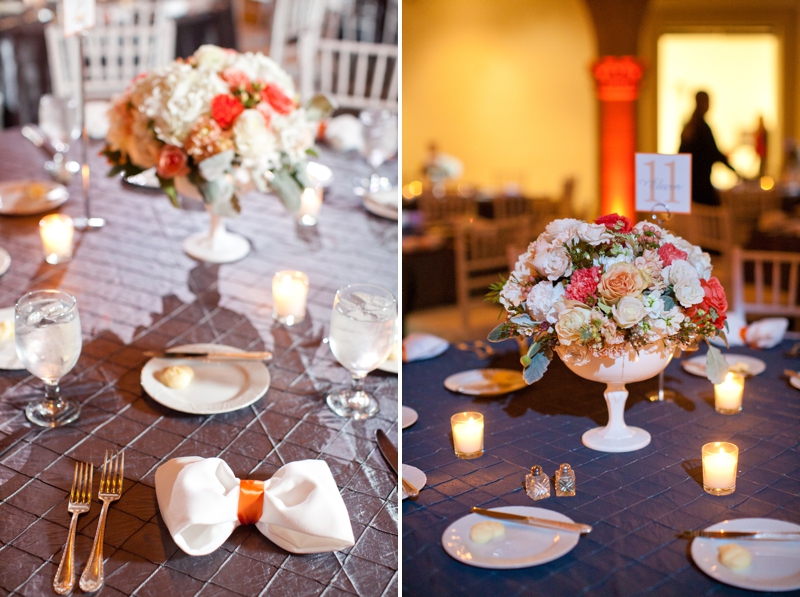 Orange & Gray Modern, Elegant Wedding via TheELD.com