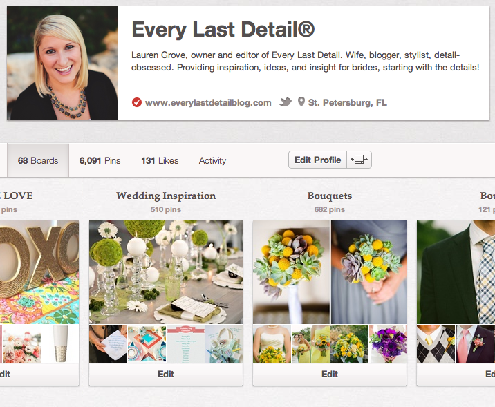 Using Pinterest To Plan Your Wedding via TheELD.com