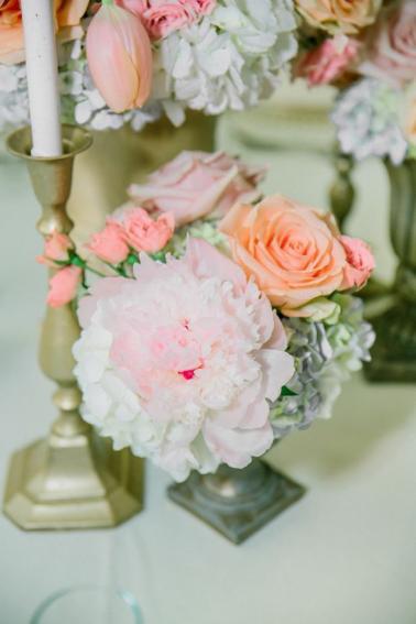 An Elegant Pink and Peach Southern Wedding  via TheELD.com