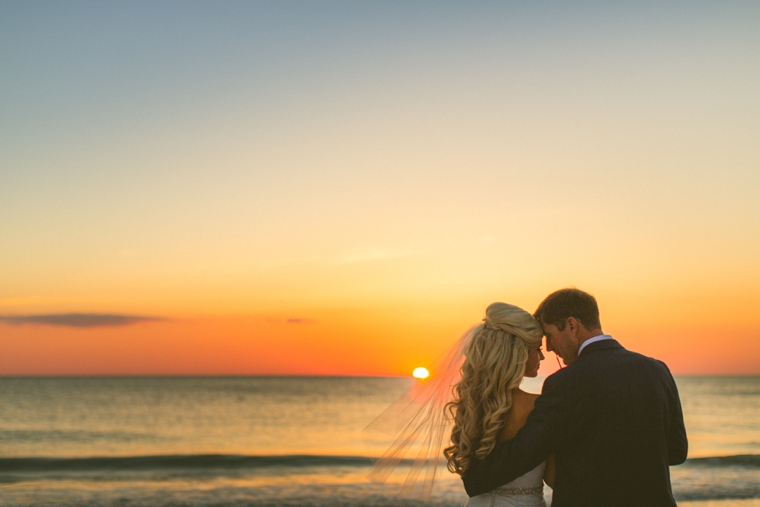 Glamorous Oceanfront Blush and Gold Wedding via TheELD.com