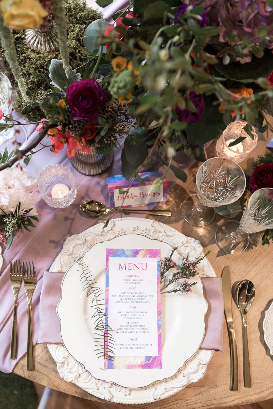 Organic & Colorful Wedding Ideas Inspired by A MidSummer Nights Dream via TheELD.com