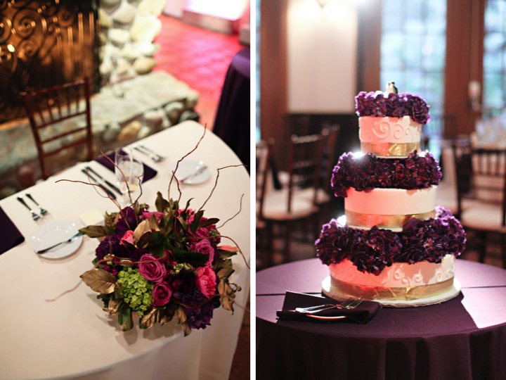 Stylish Purple California Wedding via TheELD.com