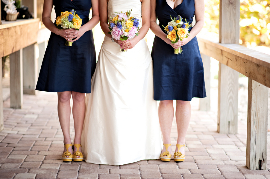 Eclectic Chic Navy, Pink, and Yellow Wedding | Every Last Detail