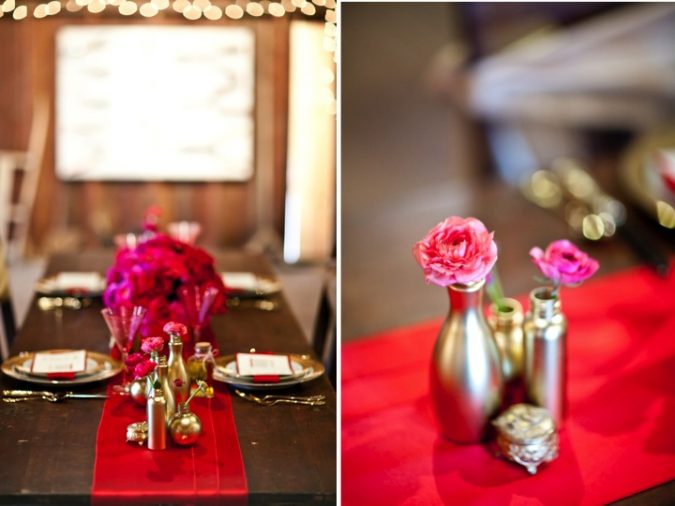 Modern Elegant Red, Pink & Gold Wedding Inspiration | Every Last Detail