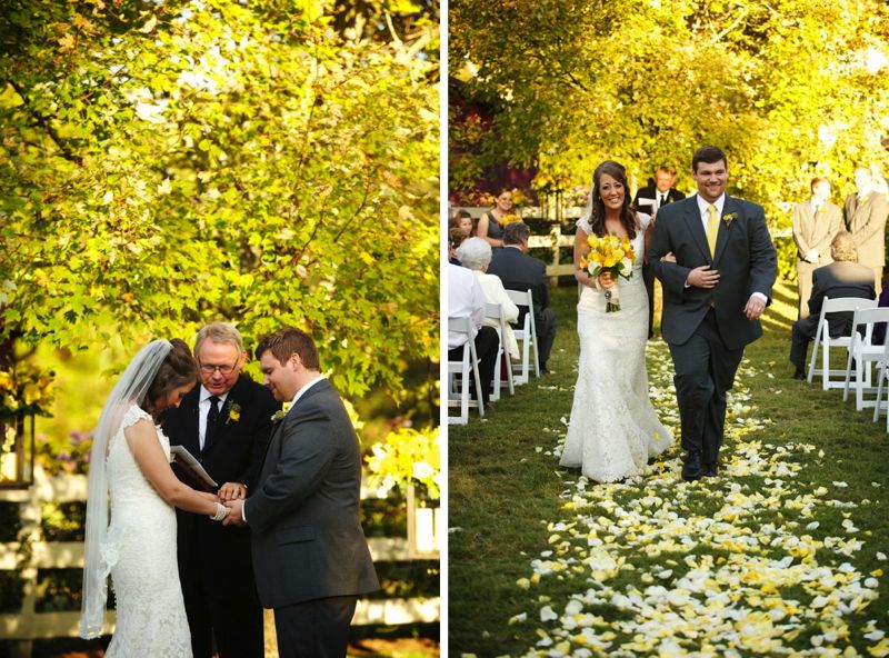 Rustic Chic Yellow & Gray Wedding via TheELD.com
