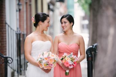 Eclectic Pink and Coral Philadelphia Wedding via TheELD.com