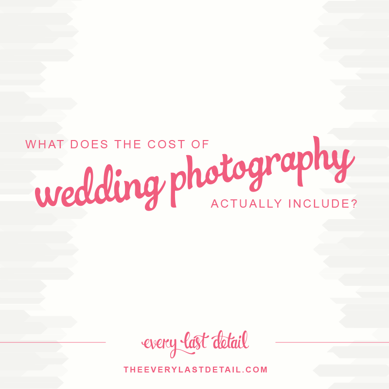 What Does The Cost of Wedding Photography Include? via TheELD.com